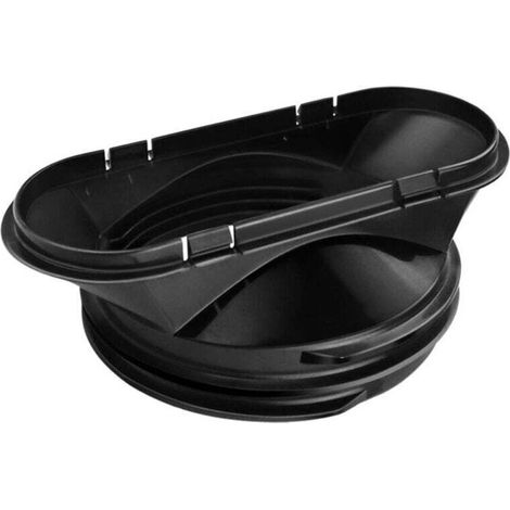 SABIR Tuyau d'échappement pour climatiseurs mobiles, sèche-linge, hottes, anneau noir.. (1/4)