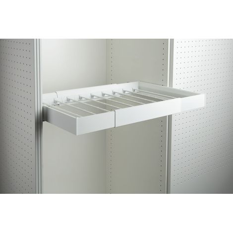 Servetto Auszugsrahmen Seitenleisten Papillon Zubehör für Kleiderschrank, Aluminium weiß (1/5)