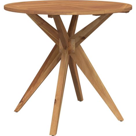 Gartentisch Rund Ø85x75 cm Massivholz Akazie vidaXL