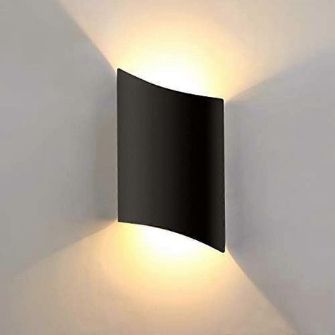 Applique murale LED Lightess 16W pour intérieur et extérieur, étanche IP66, en aluminium, projecteur COB à éclairage indirect, idéale pour salon, escalier, couloir, chambre et jardin. (1/5)