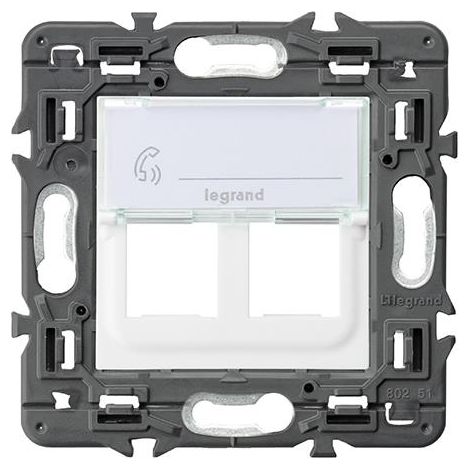 Adattatore VALENA NEXT 2xRJ45 keystone bianco LEGRAND 741278