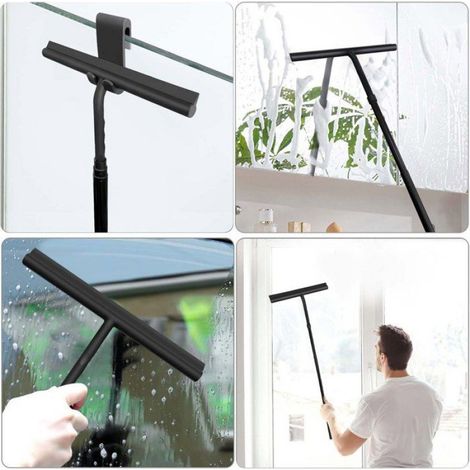 Raclette - Manche Telescopique 41-136 Cm - En Silicone Pour Vitres Et Carrelage - 1 Unite (1/5)