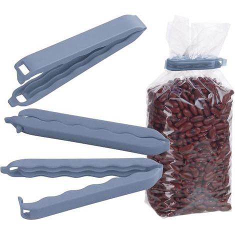 Accessorio cucina Rotho 10 clip chiusura plastica senza BPA 11 cm
