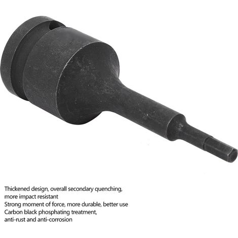 Adaptateur de douille hexagonale 1/2 pouce pour clé à chocs pneumatique, outil de réparation H4 (1/5)