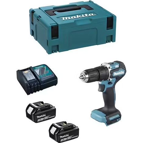 Trapano avvitatore Brushless 2x3Ah 18V LXT® MAKITA DHP487RFJ in MAKPAC