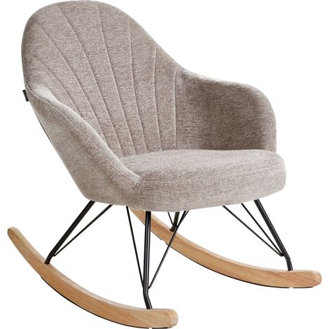 Rocking Chair SKALE Fabric Taupe