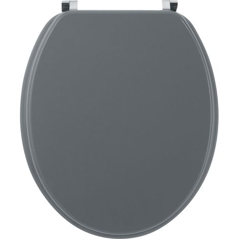 Wirquin – Abattant WC Woody 20717953 – MDF en fibre de bois – Charnières inox anti-corrosion – Forme U universelle