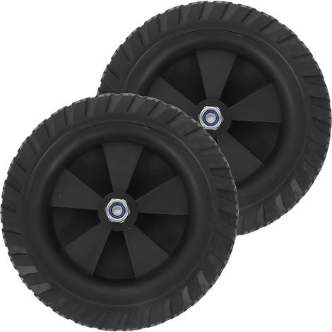 Roue de chariot à bras en caoutchouc 6,2 pouces 2 pièces pour compresseur d'air, parfaites pour usage professionnel (1/5)