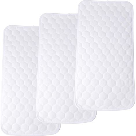 Tapis à langer portable et imperméable, fabriqué à partir de 3 morceaux de fibre de bambou. (1/5)