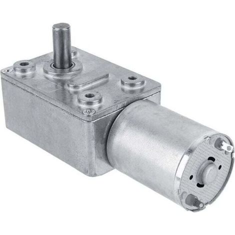 Motoréducteur réversible, moteur à engrenage à vis sans fin Turbo élevé de moteur de réduction de vitesse de 12V DC(5RPM) (1/4)