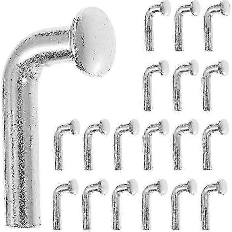 Goupille de verrouillage en forme J en acier durable, diamètre 6 mm, fixation robuste pour rayonnages à palettes, lot de 50 (1/3)