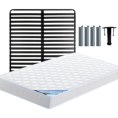IBIZA - Pack Matelas + Titanium 22 140x190cm + Pieds (1/5)