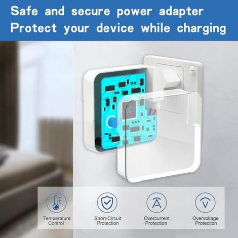 Chargeur Alimentation - 45 W - Compatible MacBook Air - Embout T - Indicateur LED Jaune Vert - Remplacement Adaptateur Secteur - 1 Pièce (1/5)