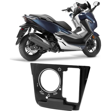 Cache de protection pour contacteur à clé de contact de moto et serrure de porte électrique pour Honda Forza 300 (noir) (1/5)