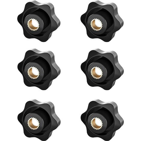 Ecrou Étoilé - M10x38 - Pour Machines Industrielles Meubles Équipements - Lot de 6 (1/5)