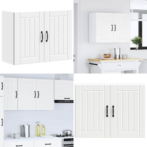 vidaXL Küchen-Hängeschrank Lucca Weiß Holzwerkstoff (1/5)