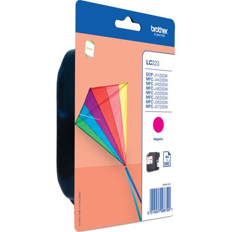 Cartouche Brother LC223 magenta pour imprimante jet d'encre