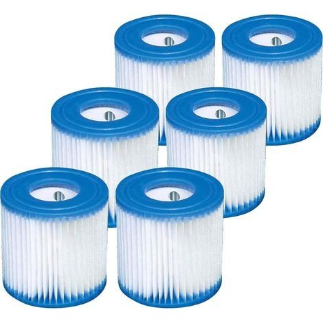 Lot de Rechange pour Piscine Cartouche de Filtre Type H 29007E,pour Filtre Pompes 28601, 286029 (6 filtres… (1/5)