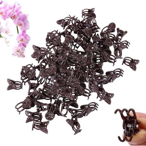 Generisch Lot de 100 pinces à orchidée pour orchidées et fleurs, clips de jardin pour vignes et grimpantes - Pour tomates, lierre, jardinage, intérieur et extérieur (1/5)