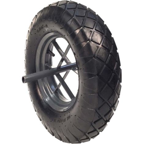Roue de brouette pneu gonflable 400x90 lm255 d.32 150kgs - 26408