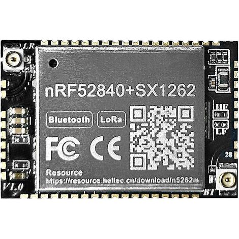 Módulo LoRaWAN N5262M para NRF52840+SX1262, 9uA, bajo consumo de energía para plataforma IDE MicroPython 470-510MHz (1/5)