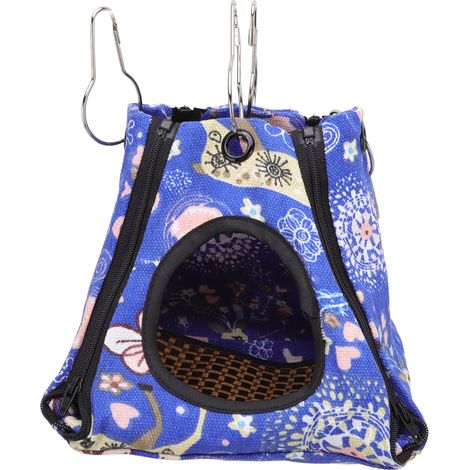 Hamac suspendu pour petits animaux de compagnie, motif élan, pour hamsters, rats, lapins, furets et cochons d'Inde, 20 x 20 x 22 cm / 7,9 x 7,9 x 8,7 pouces (1/5)