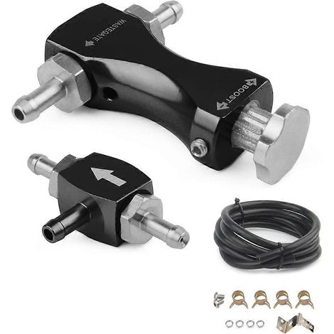 Manomètre de purge de turbo pour véhicule, régulateur de pression d'essence, manuel, en aluminium, réglable (1/5)