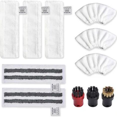 Karcher Easyfix SC2 SC3 SC4 SC5 Bonnettes Microfibre Lingettes Serpillière Chiffons Brosses à Buse Ronde pour Nettoyeur Vapeur Pièces de Rechange - Différentes Quantités (1/5)