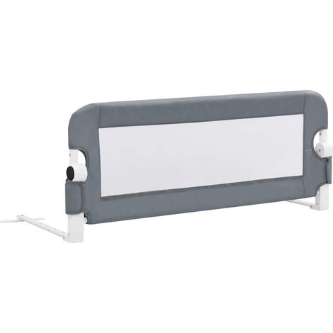 Maison Exclusive - Kleinkind-Bettschutzgitter Grau 102x42 cm Poly (1/5)
