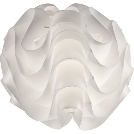 Lámpara esférica de sobremesa “Nube” E14 (40W máximo) IP20 Ø30cm fabricada en PVC color blanco (1/3)