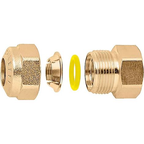 CALEFFI 900 Raccordo Diritto Femmina Con O-Ring Ø3/4"x16 Per Rame - 900516 (1/2)