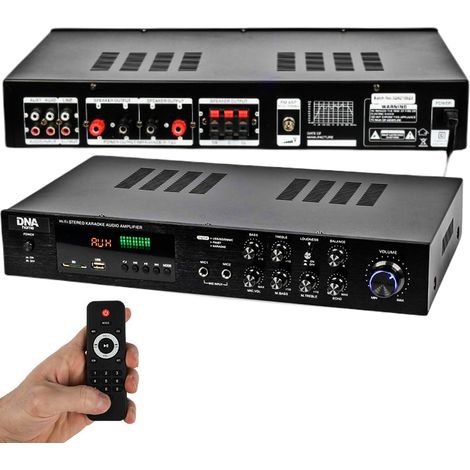 Amplificador de sonido estéreo DNA Ampli 5.0 HiFi Bluetooth USB SD FM AUX con control remoto (1/5)