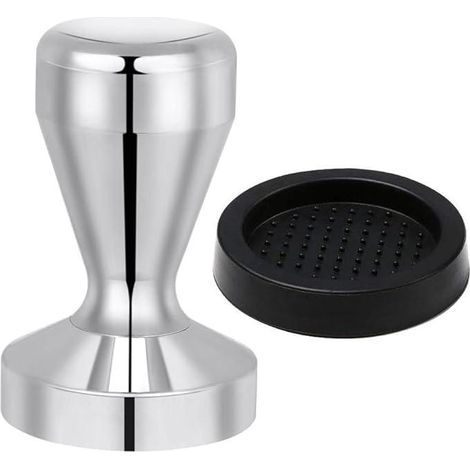 Coffee Press 51 mm in 430 Stainless Steel, Coffee Press, Espresso Coffee Tamper Kitchen Accessories with Silicone Cushion (1/5)