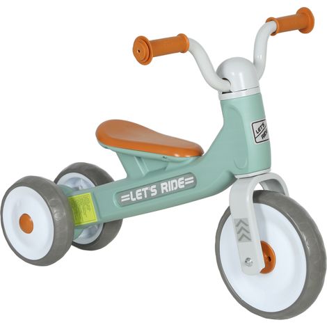 Draisienne 3 roues silencieuse pour enfants 12-36 mois, vert