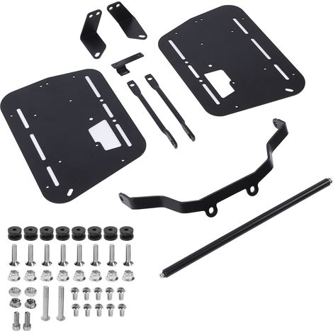 Motorrad-Seitenkofferträger-Set, robuster Gepäckträger aus Kohlenstoffstahl, sichere Befestigung (1/5)