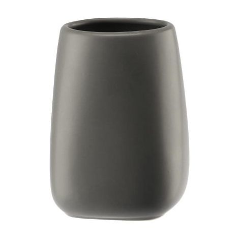 Taza de baño en tonos pastel, cerámica, gris, 380 ml (1/3)