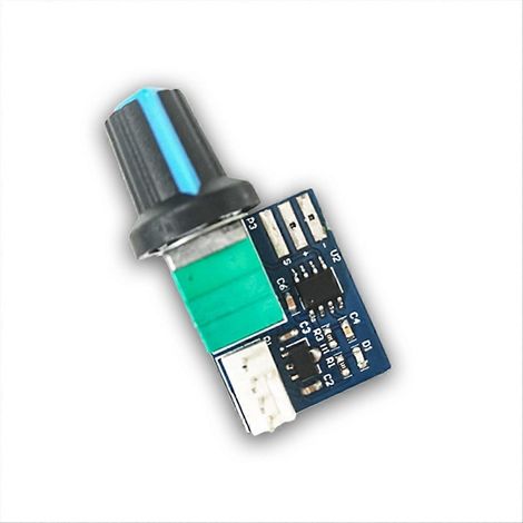 Contrôleur de vitesse pour ventilateur de boîtier d'ordinateur (1 pièce) : contrôleur de vitesse PWM 12 V monocanal 4 broches basse consommation et silencieux (1/5)
