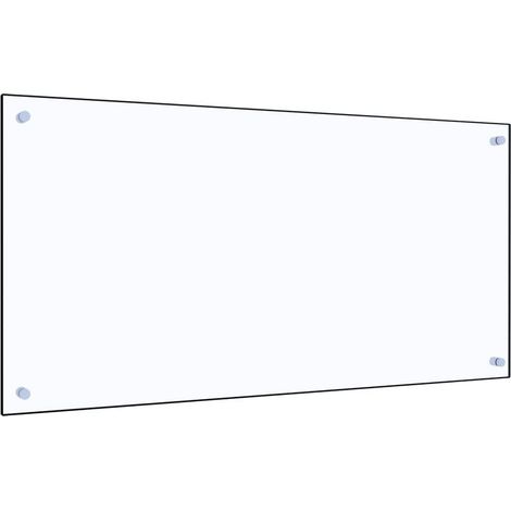 Dosseret de cuisine Fond de hotte Crédence de cuisine Transparent 100x50 cm Verre trempé NSME9335 (1/5)