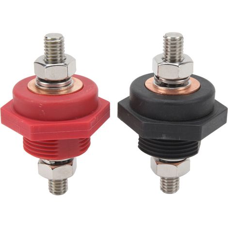 Connecteur de borne de batterie DC12V 3/8 pouces, connecteurs de cloison pour voitures, camping-cars, navires