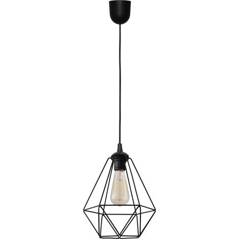Helam KARO Plafonnier Wire Frame Noir 24cm