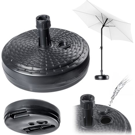 KADAX Pied de Parasol Support de Parasol de Jardin Rond 39 cm Poids Gris (1/4)