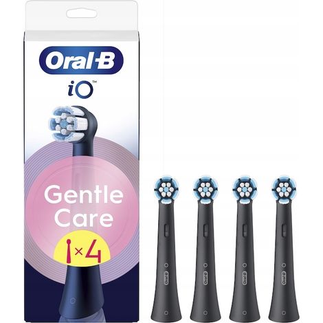 Têtes de brosse de rechange Oral-B iO Gentle Care, noires, 4 pièces, 1 pièce. (1/5)