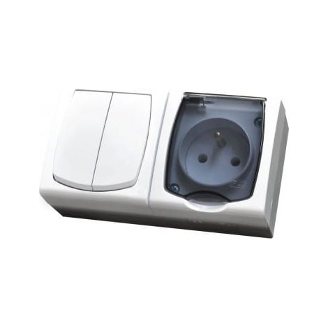 Interruptor Ospel zh-nł2g/00/d doble palanca IP44