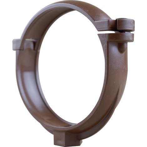 First Plast – Collier bride pour tube de descente PVC Ø80 – Résistant aux intempéries – Fixation par patte à vis – Gamme certifiée UNI EN 607