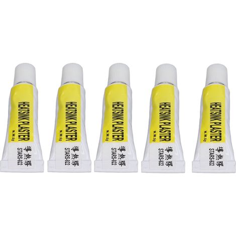 Lot de 5 pâtes thermiques pour processeur, résistantes à la chaleur jusqu'à 300 °C, en silicone isolant pour imprimante 3D (1/5)