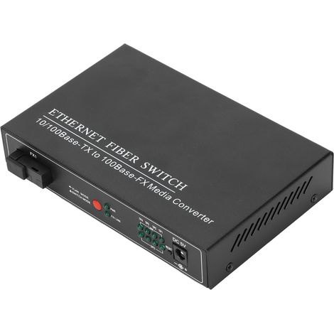 Commutateur Ethernet fibre optique 4 ports TBC-MC3414ES20A Plug & Play, stable et robuste, pour réseaux informatiques, prise 100-240 V. (1/5)
