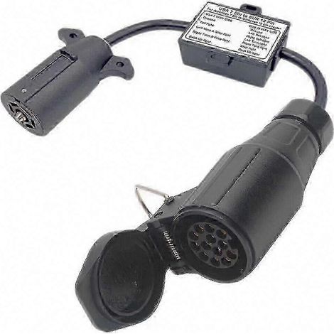 USA zu EU Anhängerlichtadapter 7-polig flach (US-Fahrzeug) auf 13-polig rund (EU-Anhänger) (1/5)