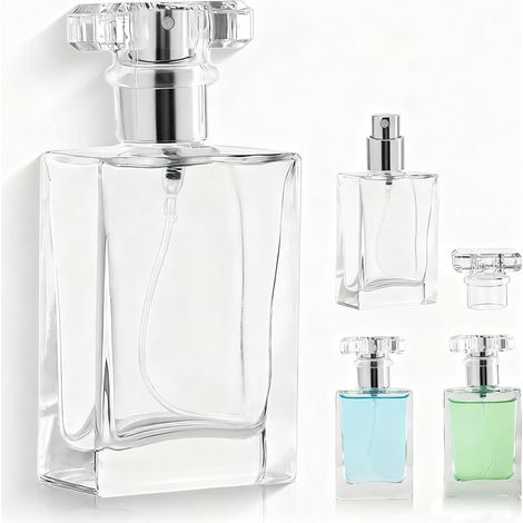 Flacon vaporisateur parfum 50 ml – nébuliseur rechargeable portable pour voyage, atomiseur pulvérisation parfum (1/5)