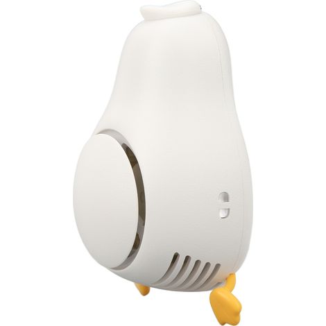 Nackenventilator in Entenform, kleiner, per USB aufladbarer Ventilator mit Kabel und eingebautem Akku. (1/4)