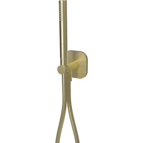 Ensemble Applique Prise D'Eau Rond Plaque Xxl Or Brosse - CRISTINA ONDYNA PD65496P